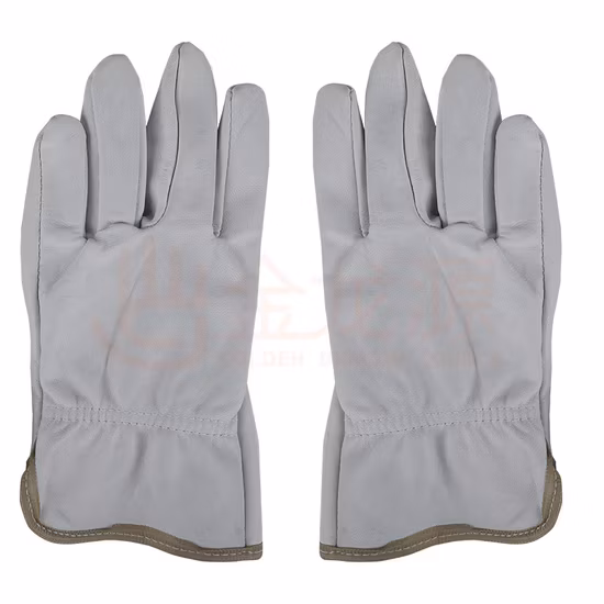 Cowhide Construction Heated Driver Safety Leather Work Gloves