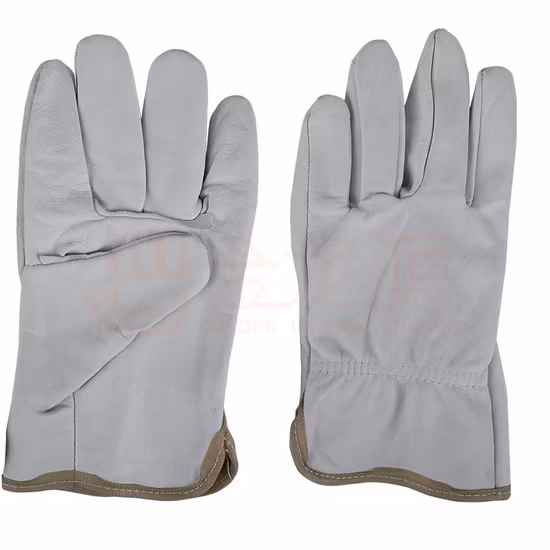 Cowhide Construction Heated Driver Safety Leather Work Gloves